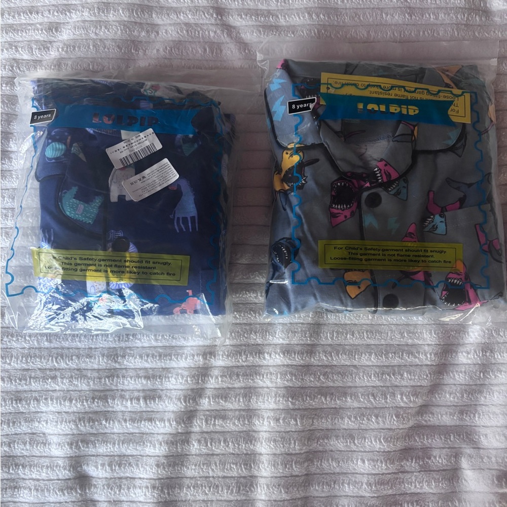 NWT: Lot of 2 Sets of Boys Size 8 Pajamas